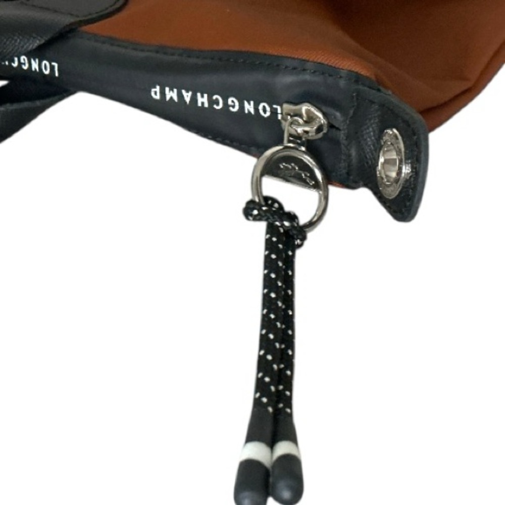 Longchamp Brown Tote with Black Trim - Picture 4 of 15